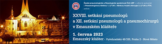 XXVIII. setkání pneumologů a XII. setkání pneumologů a pneumochirurgů