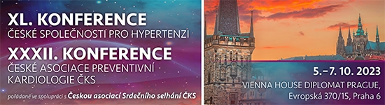 XL. KONFERENCE ČESKÉ SPOLEČNOSTI PRO HYPERTENZI XXXII. KONFERENCE ČESKÉ ASOCIACE PREVENTIVNÍ KARDIOLOGIE ČKS pořádané ve spolupráci s Českou asociací Srdečního selhání ČKS
