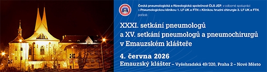 XXXI. setkání pneumologů a XV. setkání pneumologů a pneumochirurgů