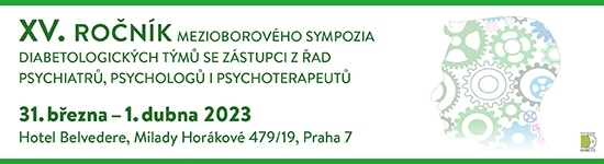 XV. ročník mezioborového sympozia diabetologických týmů se zástupci z řad psychologů, psychiatrů a psychoterapeutů